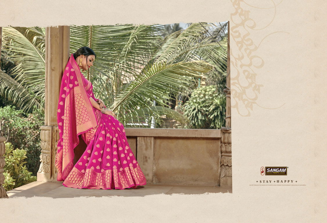 Sangam Vartika Latest Fancy Cotton Handloom Sarees Collection